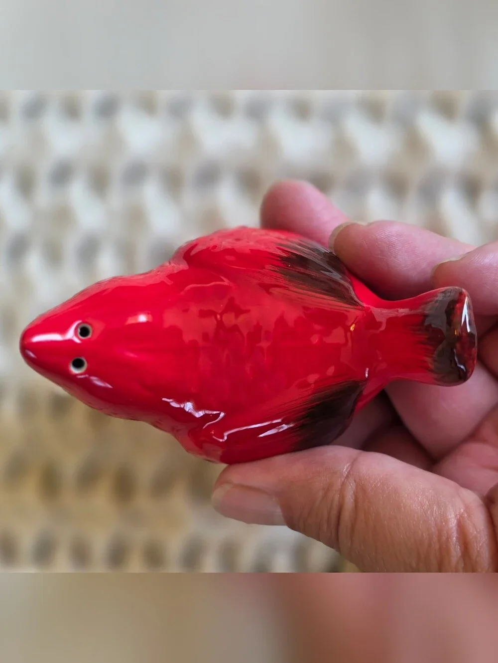 Hallmark Ceramic Cardinal Couple Salt and Pepper Shakers Set